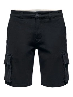 Only & Sons Cargohose Cargoshorts schwarz Only & Sons Cargohose Cargoshorts schwarz