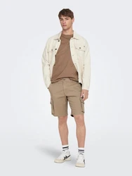 Only & Sons Cargohose Cargoshorts beige