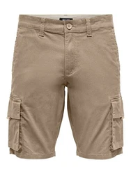 Only & Sons Cargohose Cargoshorts beige