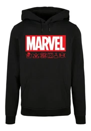 Rundhalspullover Herren Marvel Logo washed Care with Basic Hoody (1-tlg)