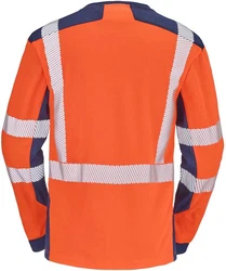 Cepovett T-Shirt Langarm-Shirt Fluo Safe Xp Orange