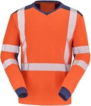 Cepovett T-Shirt Langarm-Shirt Fluo Safe Xp Orange