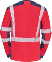 Cepovett T-Shirt Langarm-Shirt Fluo Safe Xp Rot