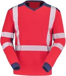 Cepovett T-Shirt Langarm-Shirt Fluo Safe Xp Rot