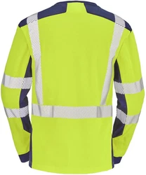 Cepovett T-Shirt Langarm-Shirt Fluo Safe Xp Gelb/Grün/Neonfarben