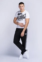 Lonsdale T-Shirt Symondsbury Weiß/Creme/Braun/Rot