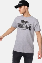 Lonsdale T-Shirt Logo Braun/Grau/Dunkelgrau