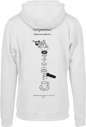 Mister Tee Kapuzenpullover Depresso Hoody Grau/Braun/Dunkelrot