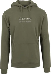 Mister Tee Kapuzenpullover Depresso Hoody Dunkelgrün/Grün