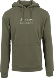 Mister Tee Kapuzenpullover Depresso Hoody Dunkelgrün/Grün