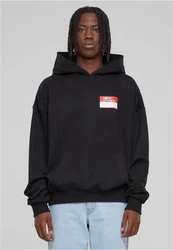 MT Upscale Kapuzenpullover Hey! My Name Is Oversize Hoodie Schwarz/Rot