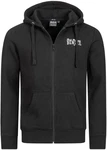 Lonsdale Kapuzensweatjacke Herren / Benlee Rocky Marciano Rundhalspullover Chest Logo Dunkelgrau/Schwarz/Grau