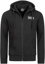 Lonsdale Kapuzensweatjacke Herren / Benlee Rocky Marciano Rundhalspullover Chest Logo Dunkelgrau/Schwarz/Grau