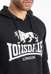 Lonsdale Kapuzenpullover Scousburgh Grün/Rot/Braun/Schwarz