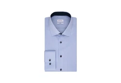 seidensticker Langarmhemd Business Kent Hellblau/Blau