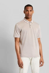 bugatti Poloshirt Braun/Beige/Grau/Khaki