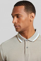 bugatti Poloshirt Braun/Beige/Grau/Khaki