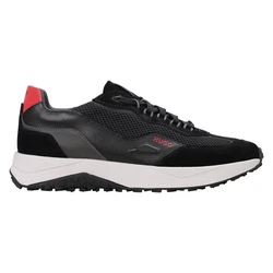 HUGO Sneaker Kane Runn grau/rot/schwarz