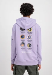 Alpha Industries Hoodie Apollo Mission Lila/Dunkelblau