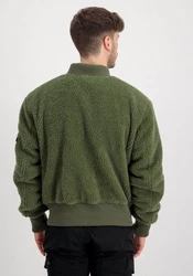 Alpha Industries Bomberjacke MA-1 Teddy Dunkelgrün