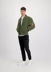 Alpha Industries Bomberjacke MA-1 Teddy Dunkelgrün