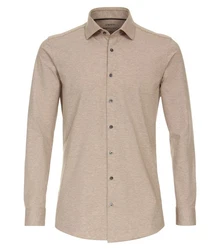 VENTI Businesshemd uni Beige/Braun/Khaki