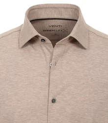 VENTI Businesshemd uni Beige/Braun/Khaki