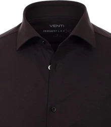 VENTI Businesshemd uni Schwarz/Dunkelbraun/Braun/Grau/Rot