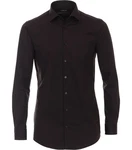 VENTI Businesshemd uni Schwarz/Dunkelbraun/Braun/Grau/Rot