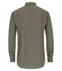 CASAMODA Langarmhemd Kent Comfort Fit Dunkelgrün/Khaki/Grau