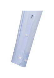 Seidensticker Businesshemd Shaped Extra langer Arm Kentkragen Uni Hellblau/Blau