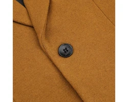 Allthemen Kurzmantel mit Reverskragen Herren Gelb/Orange/Braun/Beige
