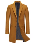 Allthemen Kurzmantel mit Reverskragen Herren Gelb/Orange/Braun/Beige