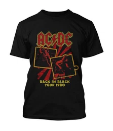 T-Shirt Back In Black Tour 1980