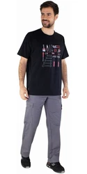 Lafont T-Shirt Pilot Dunkelblau/Grau/Lila