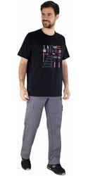 Lafont T-Shirt Pilot Dunkelblau/Grau/Lila
