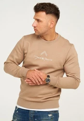 Jack & Jones Sweatshirt LABO SWEAT CREW NECK Braun/Khaki/Beige/Gelb
