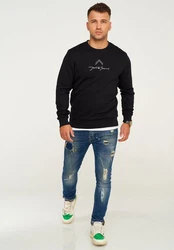 Jack & Jones Sweatshirt LABO SWEAT CREW NECK Schwarz/Beige/Gelb/Grau/Dunkelblau