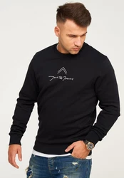 Jack & Jones Sweatshirt LABO SWEAT CREW NECK Schwarz/Beige/Gelb/Grau/Dunkelblau