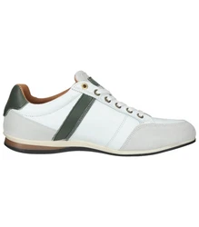Pantofola d'Oro Roma Uomo Low Sneaker Creme/Dunkelgrün/Weiß/Grün