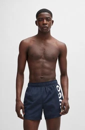 Badeshorts ABAS seitlich mit groem Logo-Print