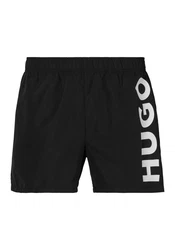 HUGO Badeshorts ABAS schwarz/offwhite