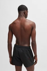 HUGO Badeshorts ABAS schwarz/offwhite