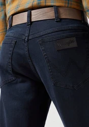 Wrangler Regular-Fit-Jeans Hose Texas Dunkelblau/Blau