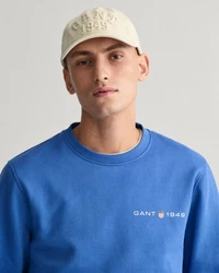 GANT Sweatshirt Printed Graphic C-Neck Sweat Hellblau/Blau