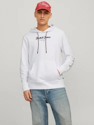 Jack & Jones Hoodie JJHENRY SWEAT HOOD Weiß/Grau