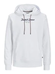 Jack & Jones Hoodie JJHENRY SWEAT HOOD Weiß/Grau