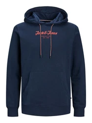 Jack & Jones Hoodie JJHENRY SWEAT HOOD Dunkelblau