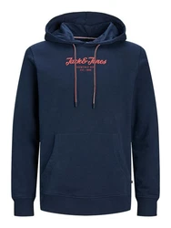 Jack & Jones Hoodie JJHENRY SWEAT HOOD Dunkelblau