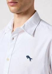 Wrangler Langarmhemd OXFORD Weiß